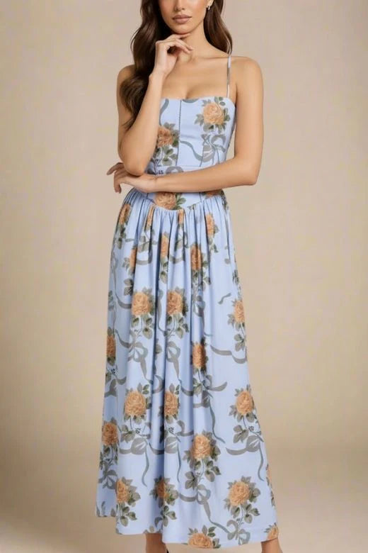 Tasmin Midi Dress Sky Blue