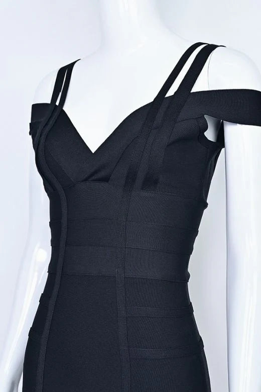 Sia Bandage Dress Classic Black