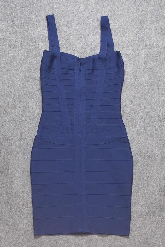Heidi Bandage Mini Dress Navy Blue