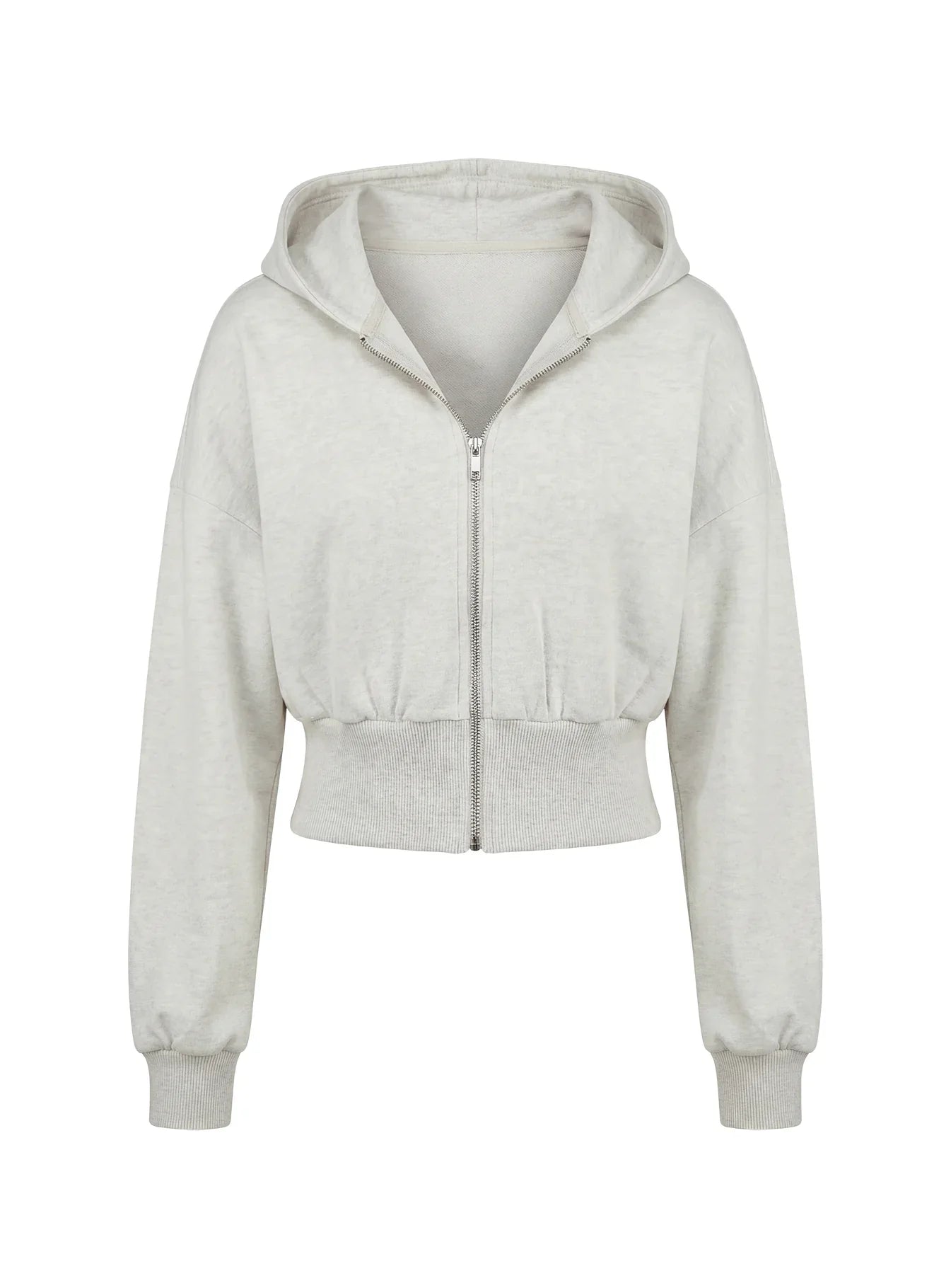 Daytime Cropped Blouson Hoodie Snow Marle