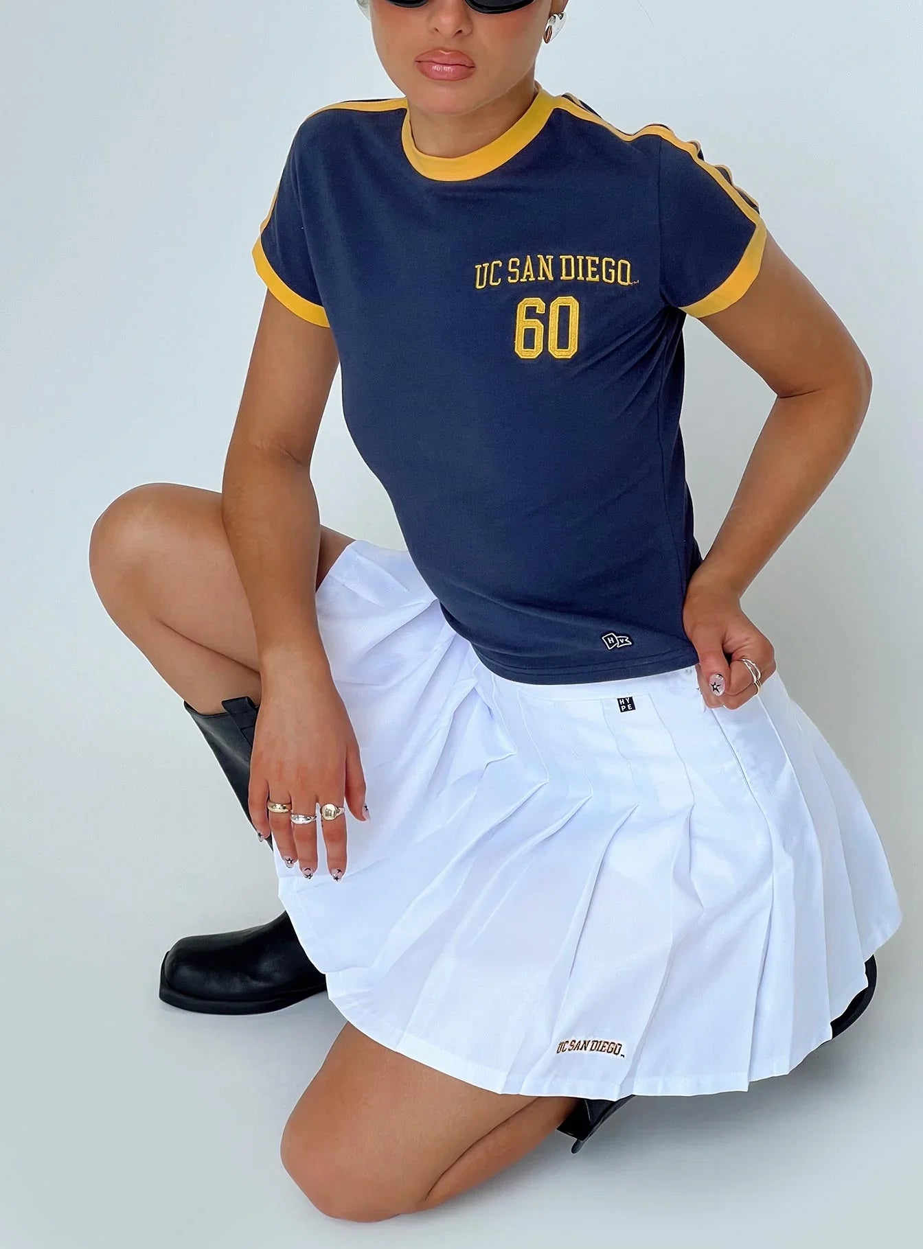 UCSD Goalie Baby Tee Navy