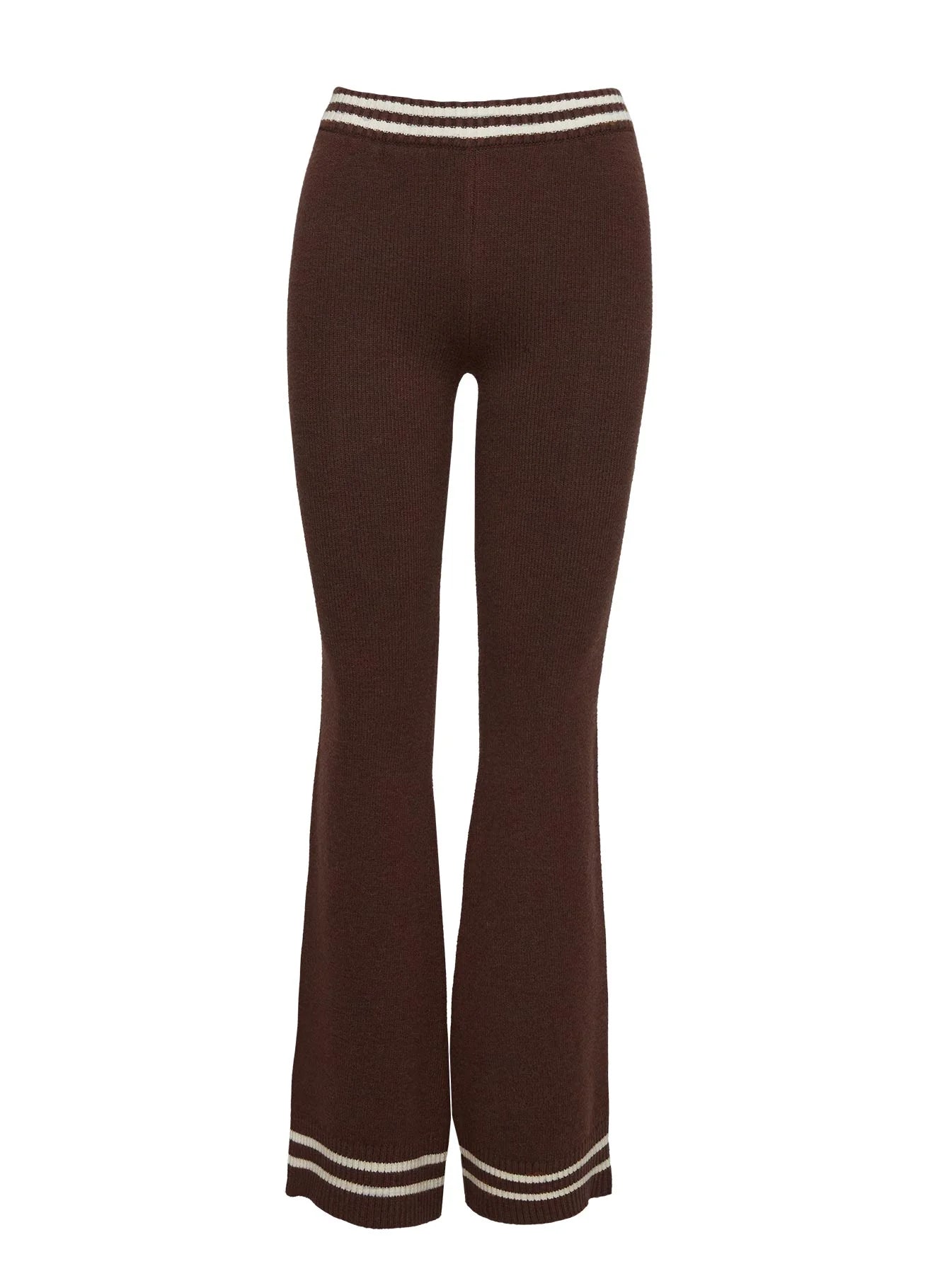 Square One Pants Brown Cream