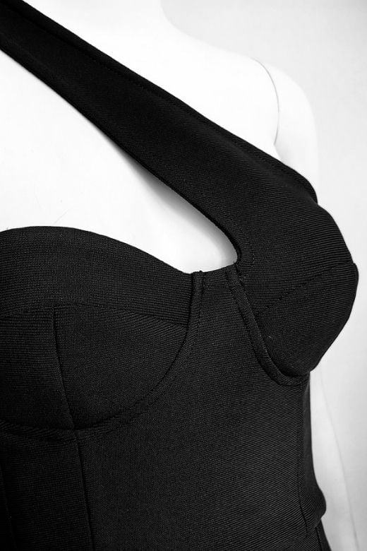 Mia Bodycon Midi Dress Classic Black