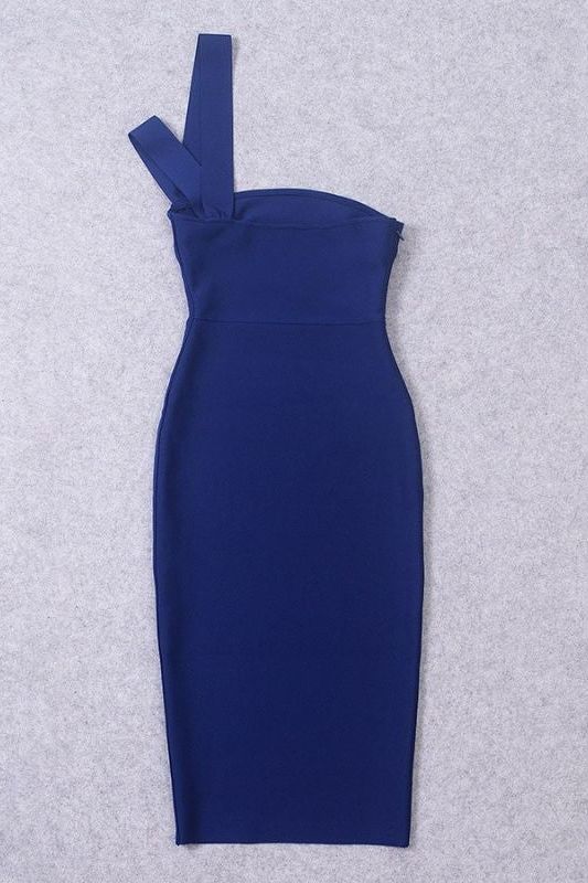 Molly Bandage Midi Dress Navy Blue