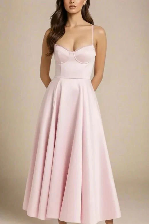 Mavis Midi Dress Dusty Pink
