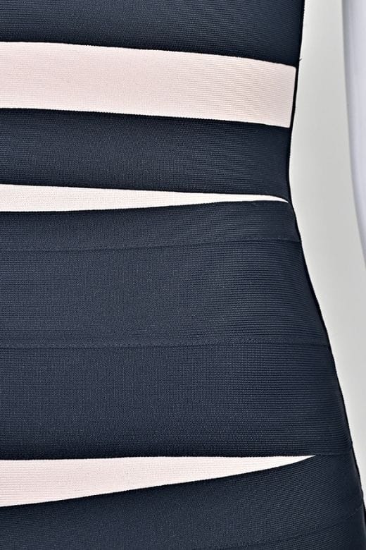 Fleur Bandage Mini Dress Classic Black