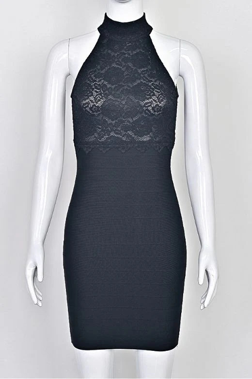 Quinn Bandage Mini Dress Classic Black