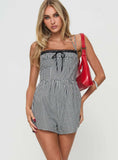 Trynia Romper Black White Gingham
