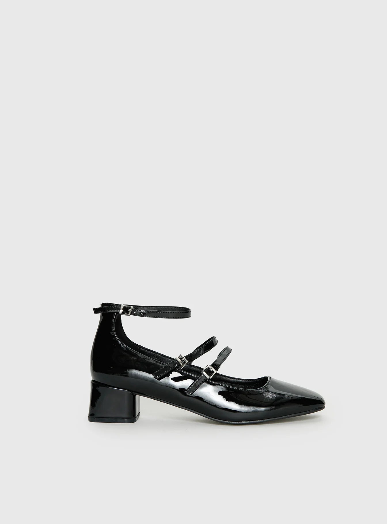 Berta Heels Black Patent