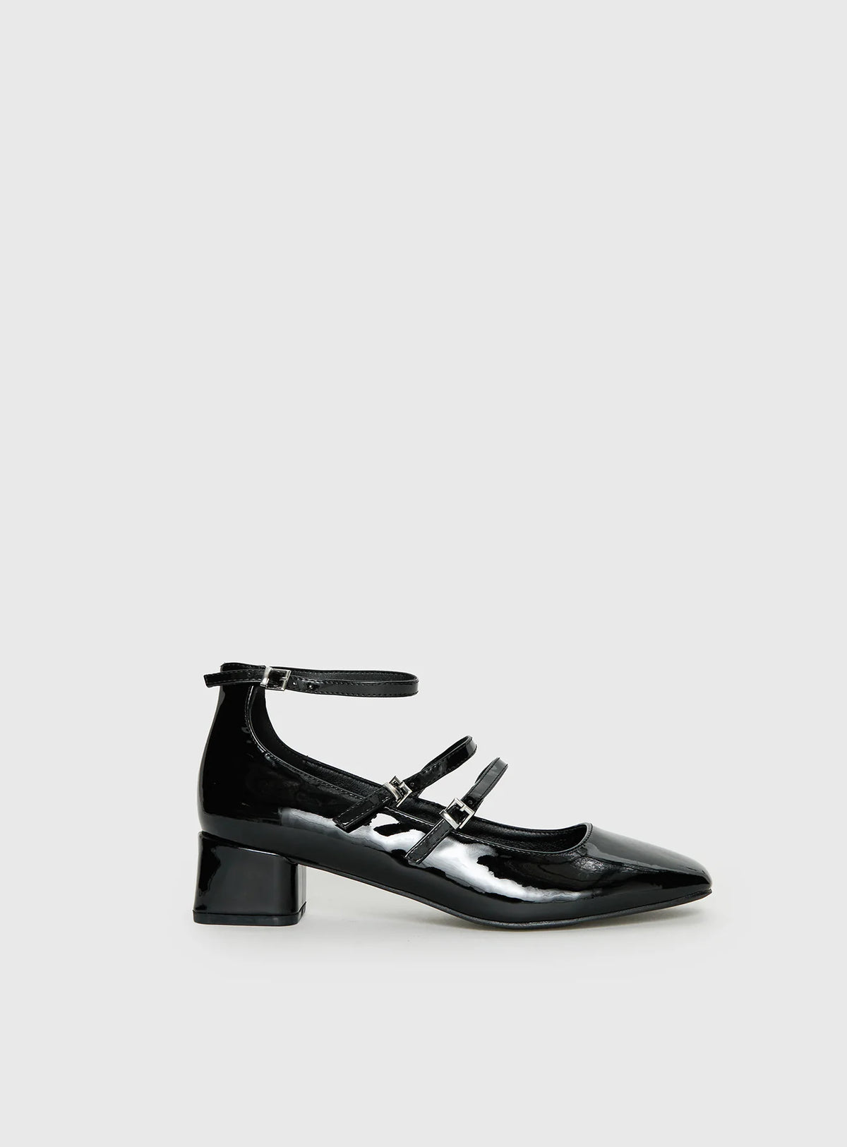 Berta Heels Black Patent