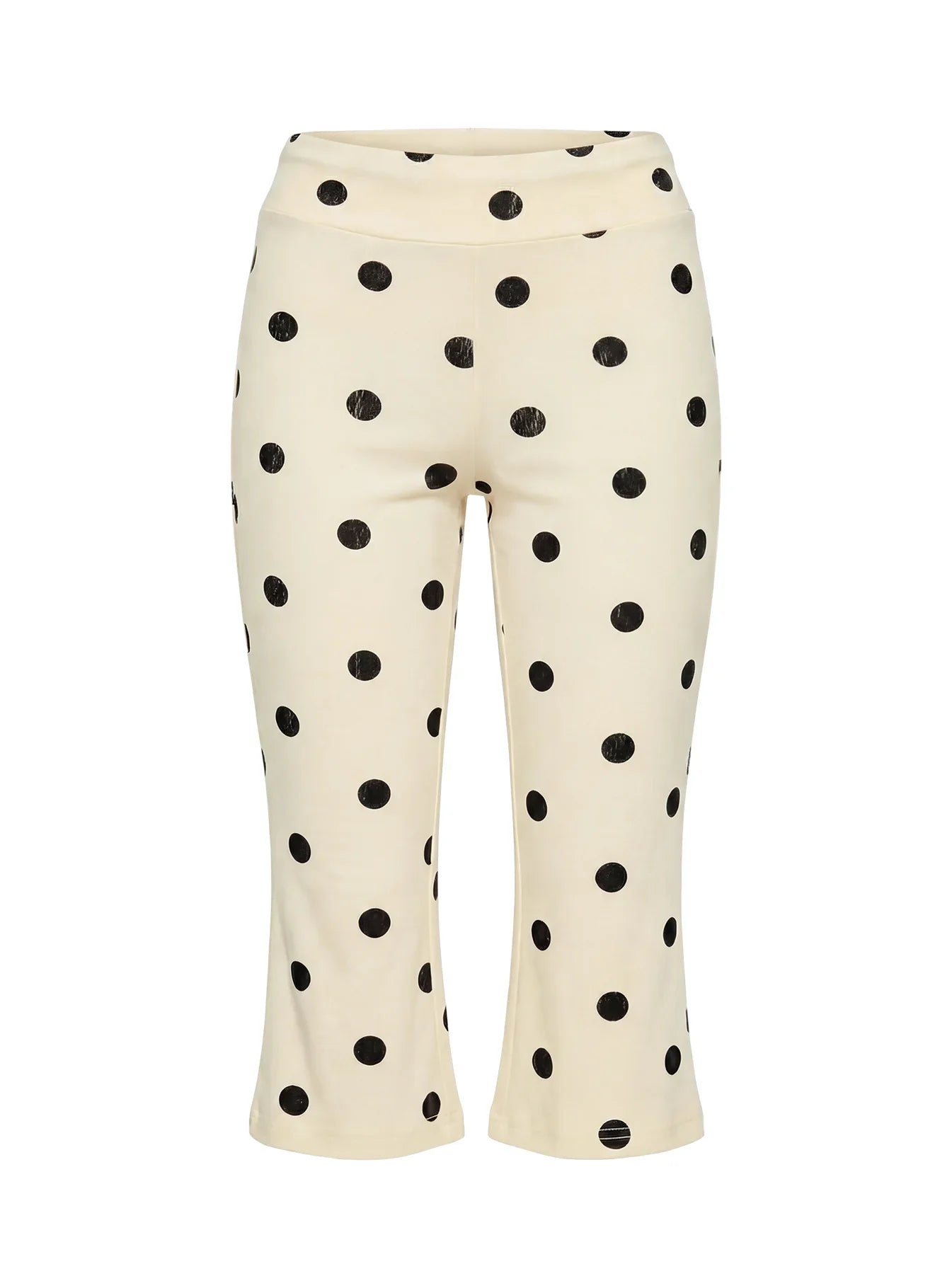 Samaira Capri Pant Cream Polka Dot