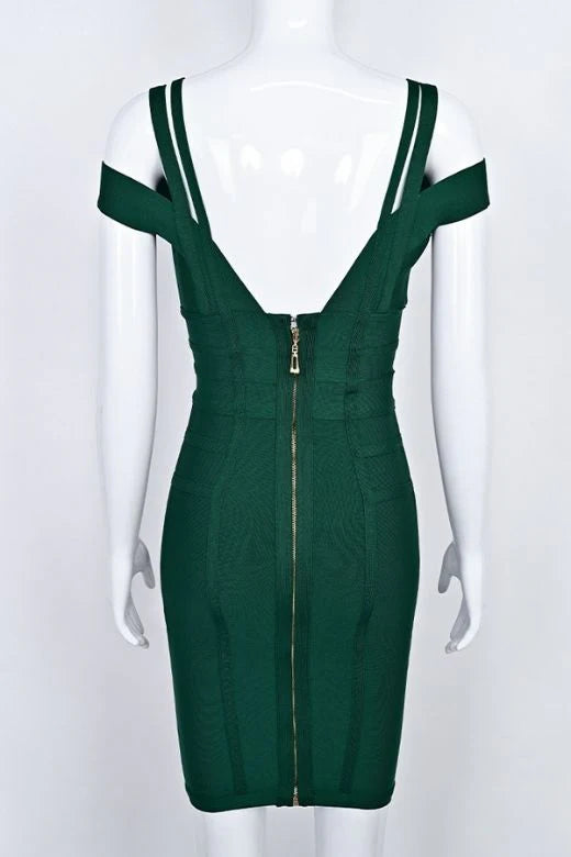 Sia Bandage Dress Emerald Green