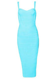 Heidi Bandage Midi Dress Sky Blue
