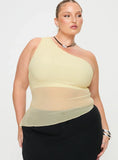Gilda Asymmetric Top Cream Curve