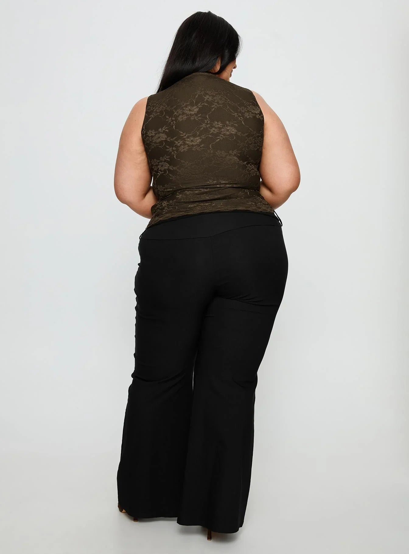 Twinflame Low Rise Hardware Pants Black Curve