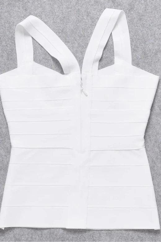 Jay Bandage Top White Pearl