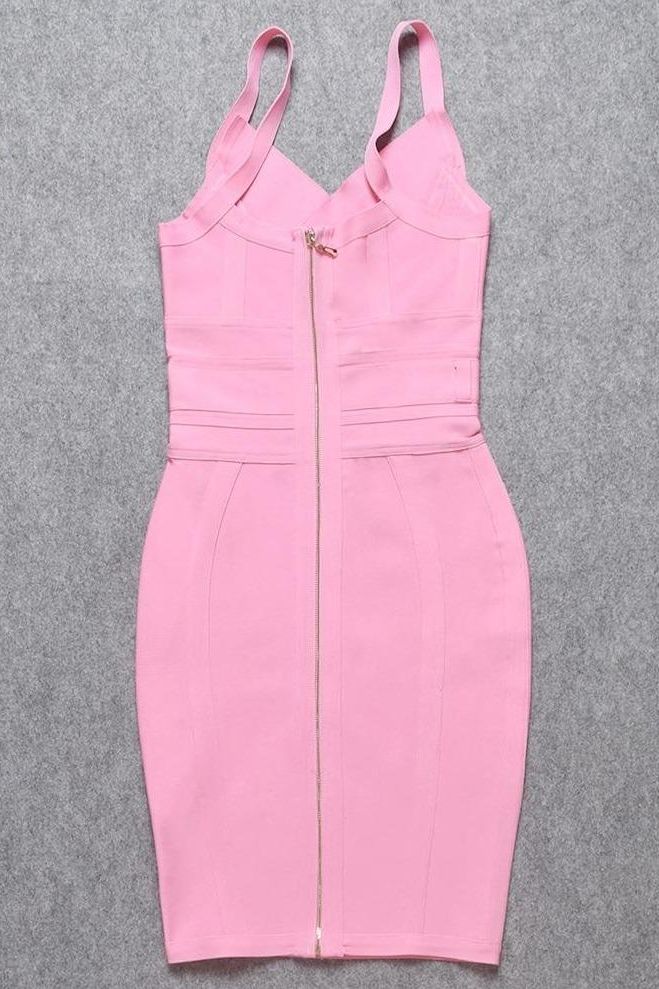 Kit Bandage Dress Blush Pink