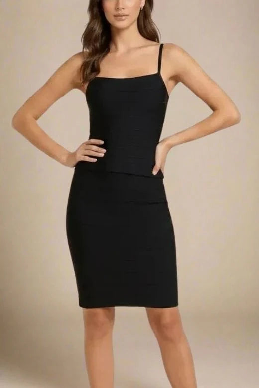 Scarlett Bandage Tank Top Classic Black