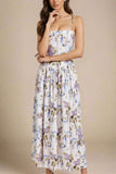 Tasmin Midi Dress White Floral
