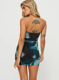 Kalena Mini Dress Navy Multi Petite