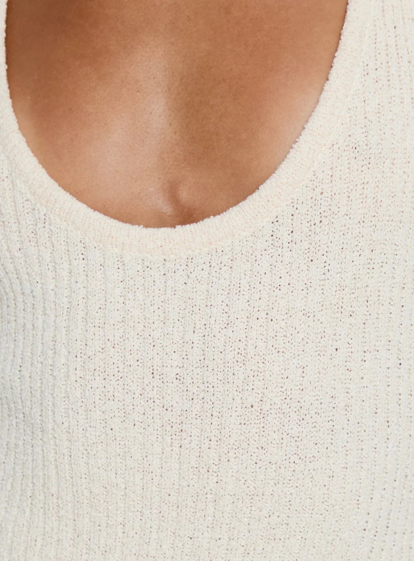Imirisa Scoop Knit Maxi Dress Cream