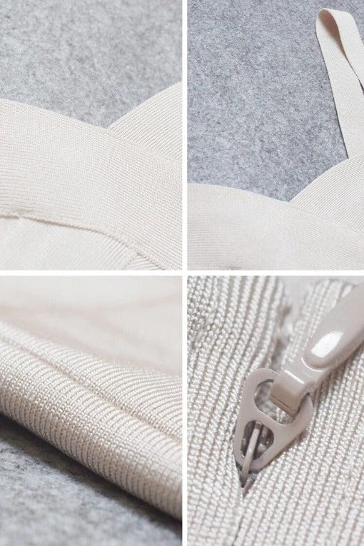 Heidi Bandage Midi Dress Cream
