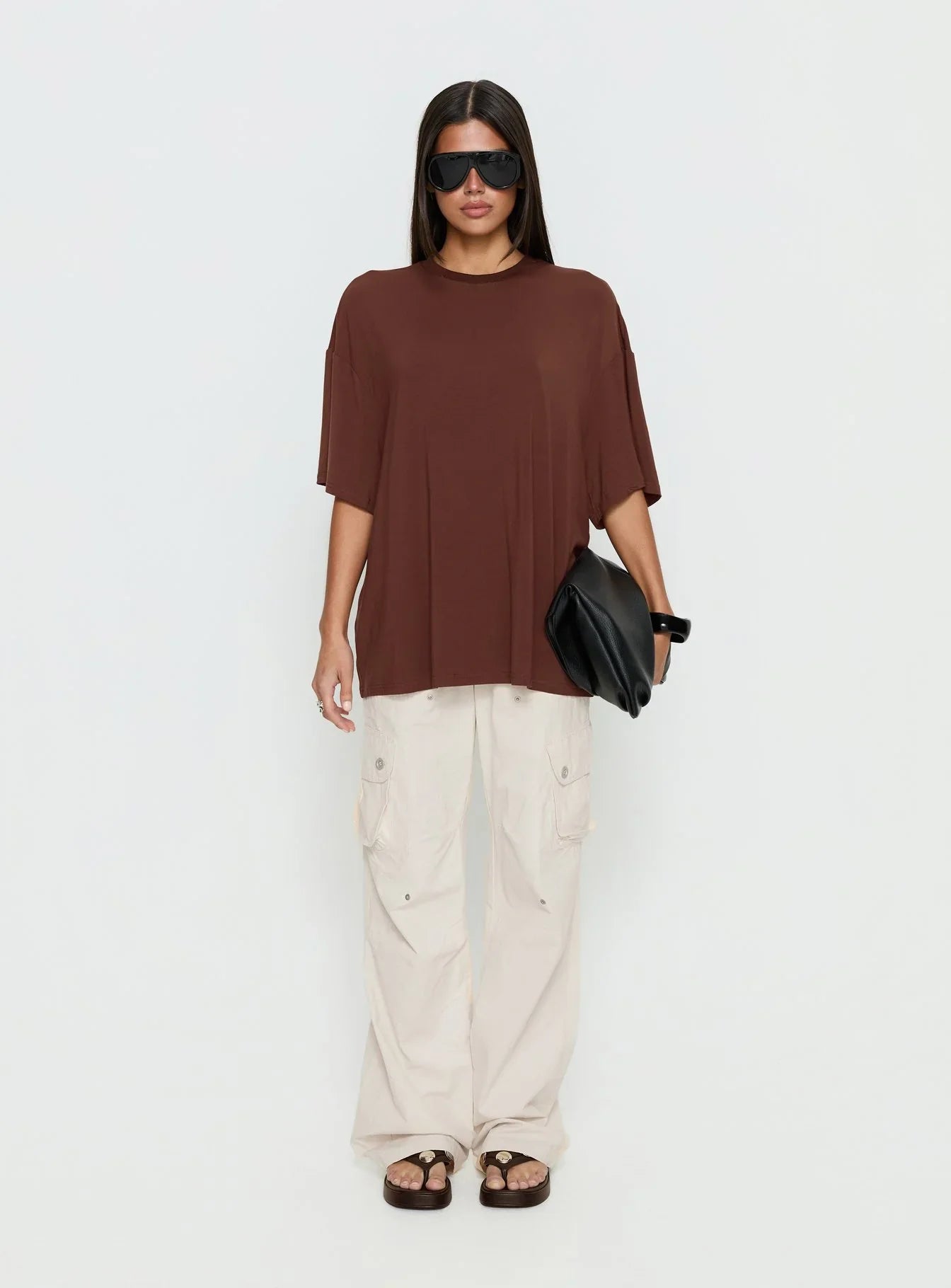 Kieryn Oversized Top Chocolate