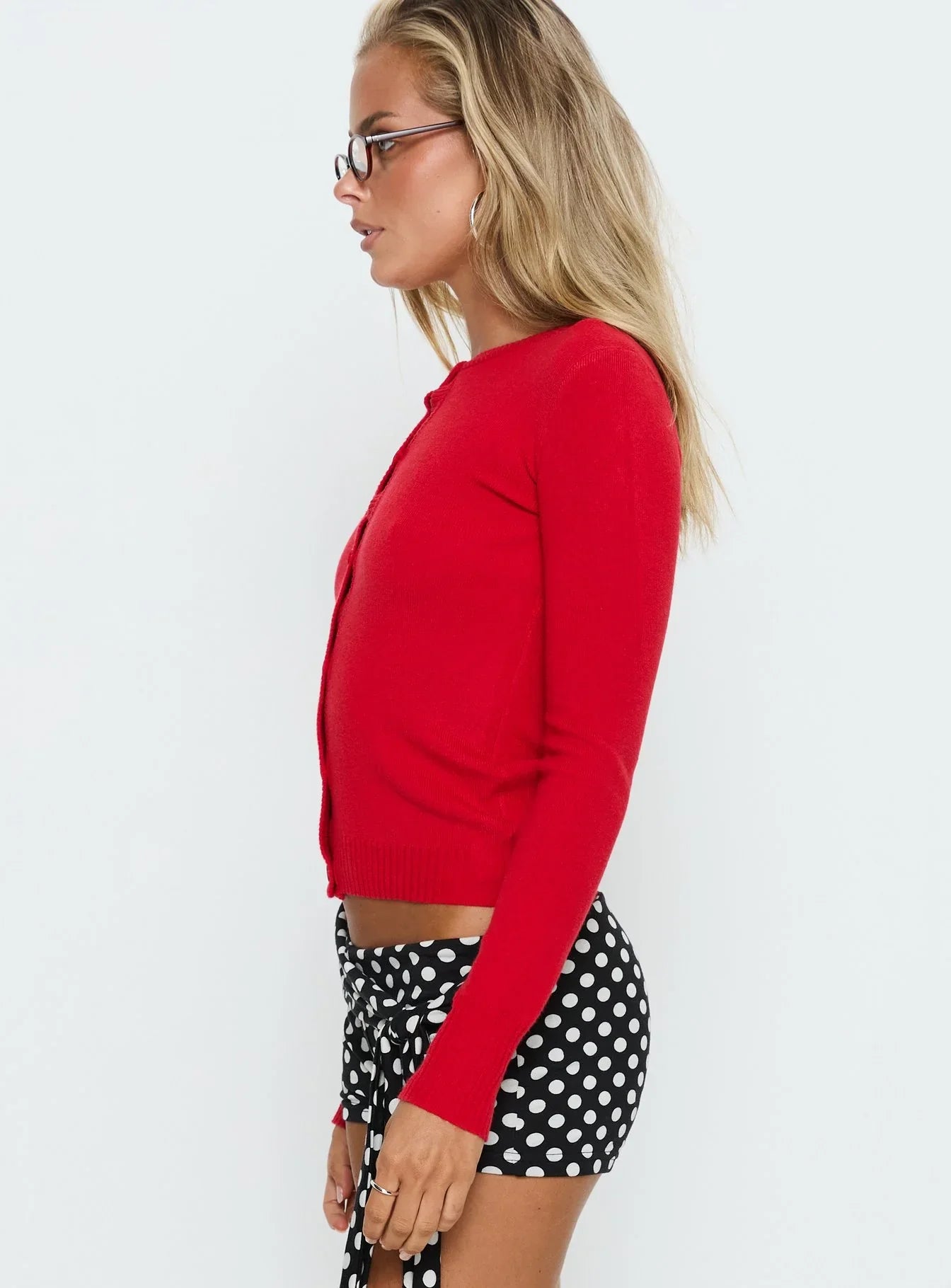 Lauraine Cardigan Red