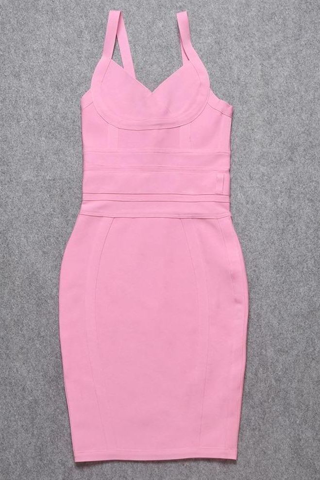 Kit Bandage Dress Blush Pink