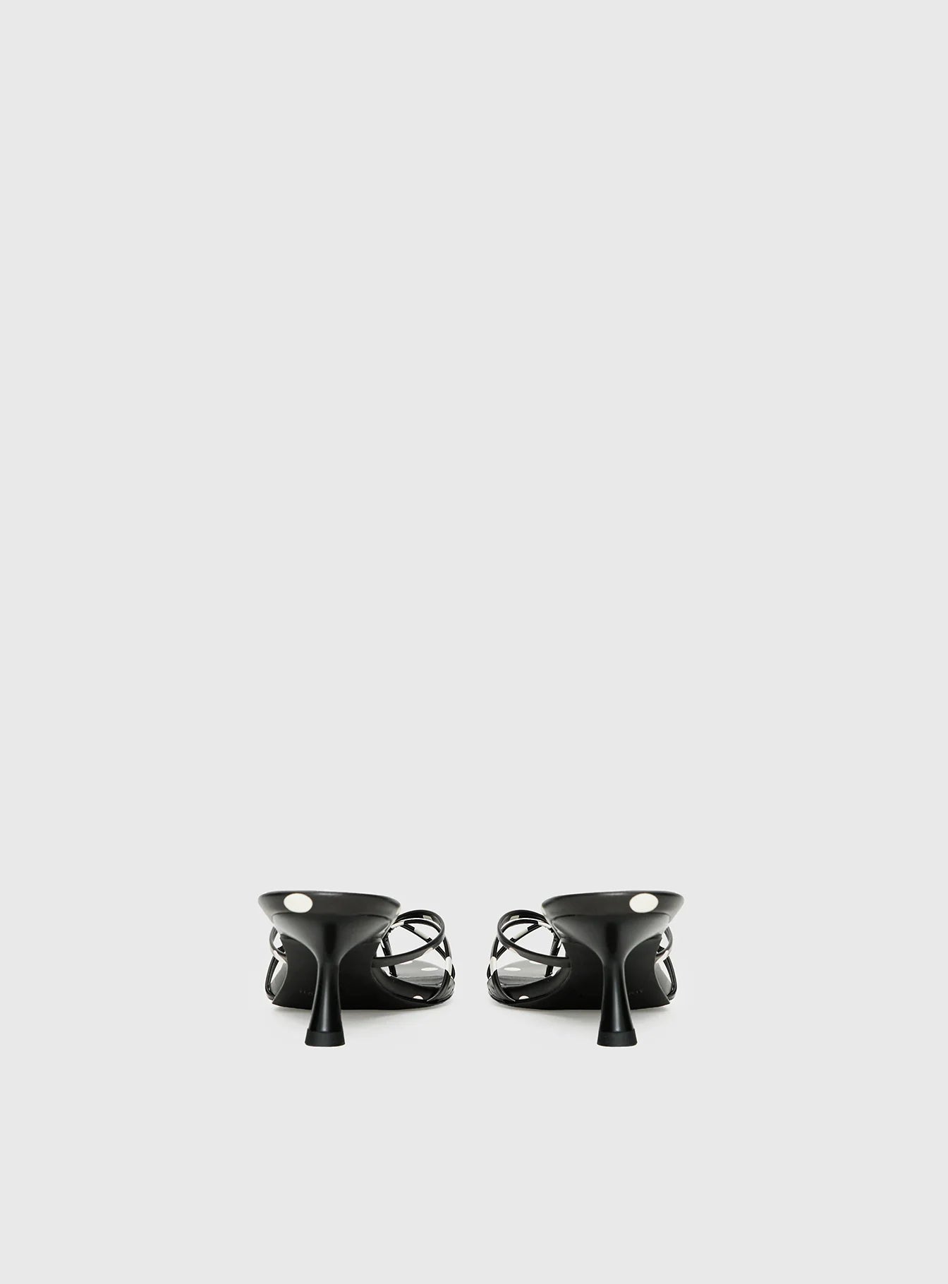 For The Rush Kitten Heels Black Polka