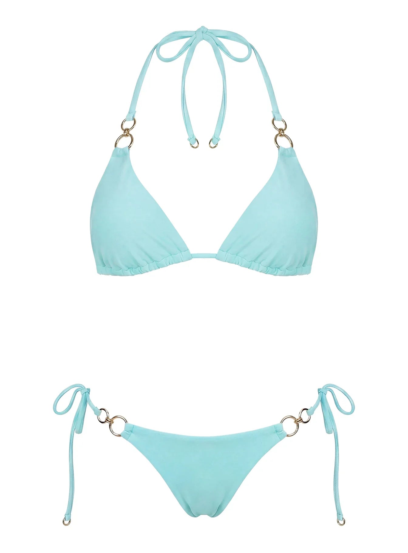Coastal Chaos Tie Side Bikini Bottoms Blue