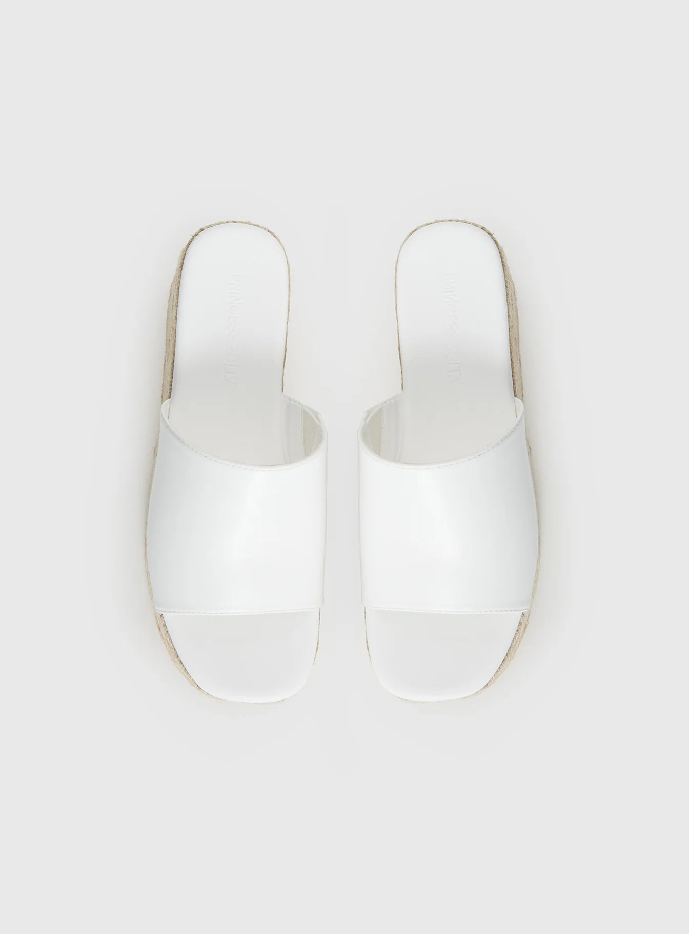 Arton Espadrille Platform Sandals White