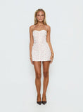 Meeley Halter Mini Dress Floral