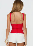 Justina Bandage Top Red