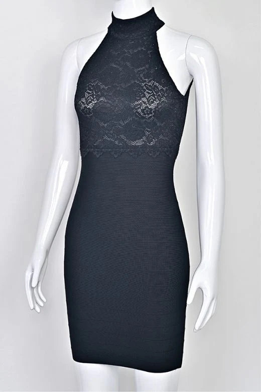 Quinn Bandage Mini Dress Classic Black