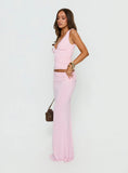 Zespri Jersey Maxi Skirt Pink