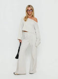 Peaks Flared Track Pants Snow Marle