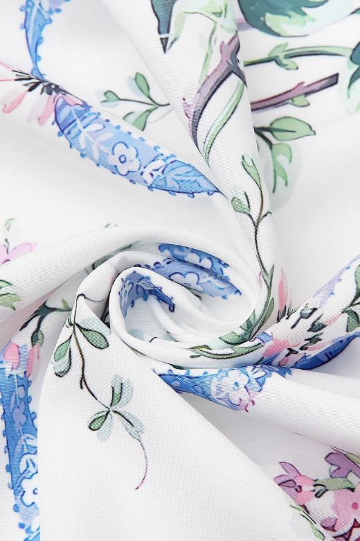 Tasmin Midi Dress White Floral