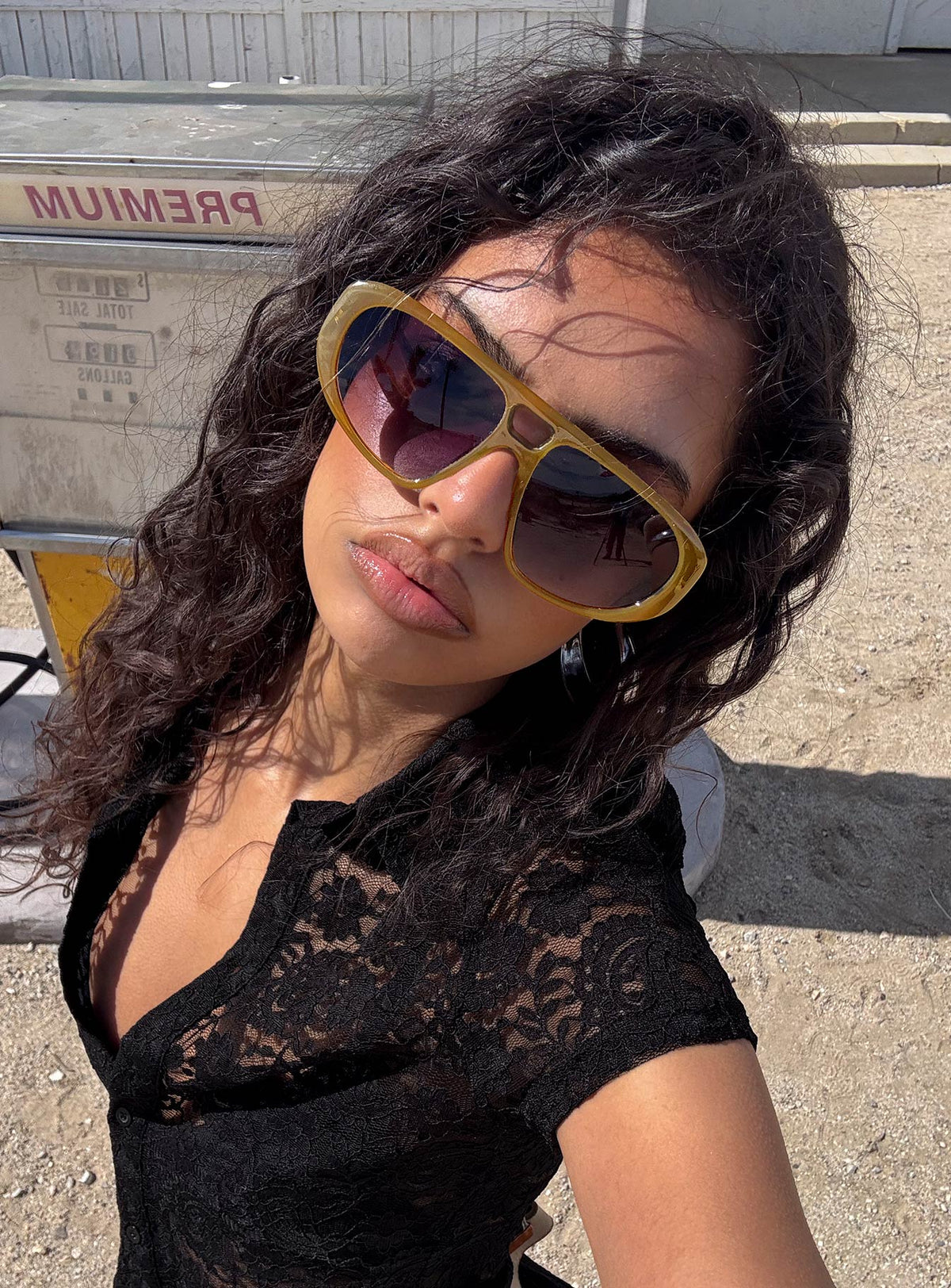 Irwin Sunglasses Mustard Grey