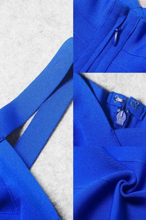 Heidi Bandage Midi Dress Royal Blue