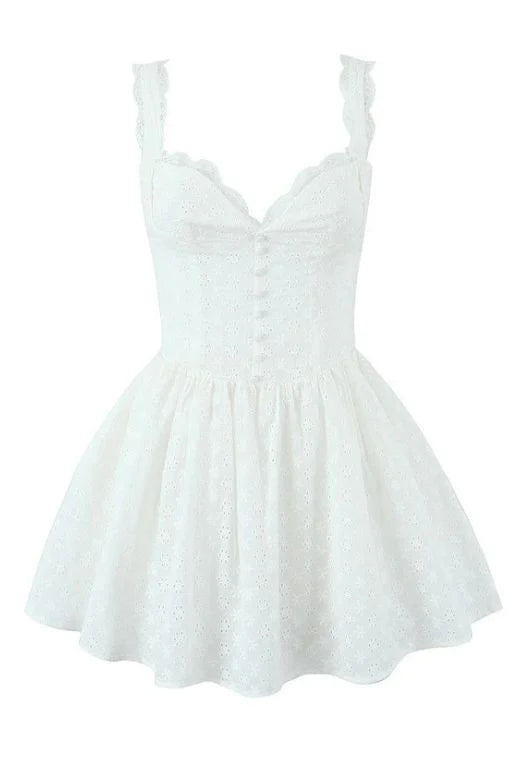 Mari Bodycon Mini Dress White Pearl Sale