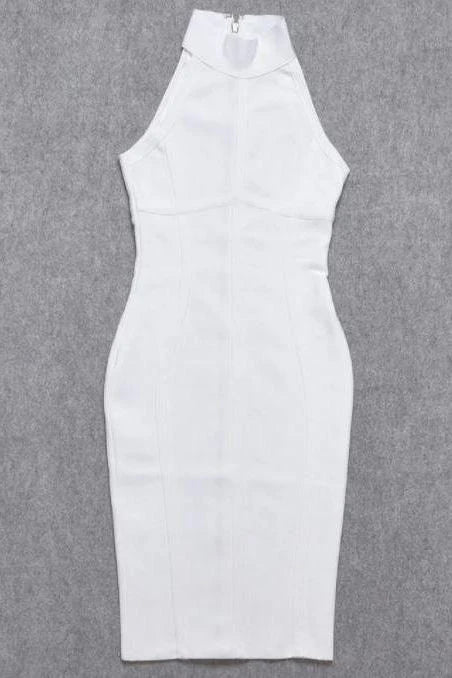 Lea Bandage Midi Dress White Pearl Sale