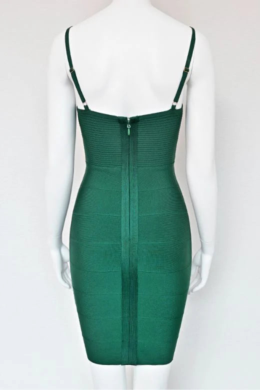 Jene Bandage Dress Emerald Green Sale