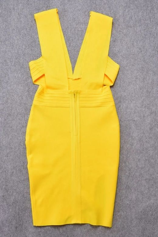Pia Bandage Dress Sun Yellow