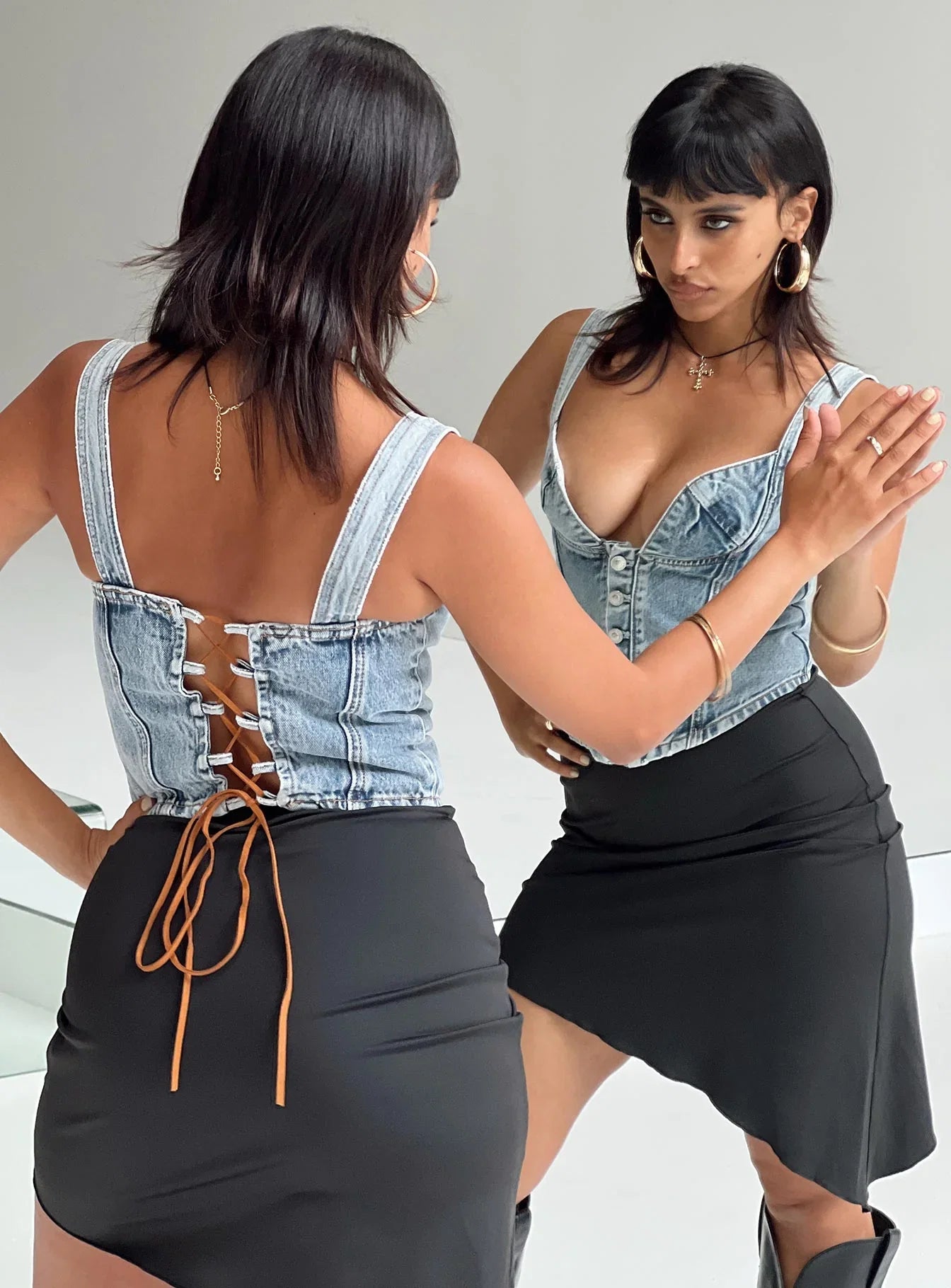 Coulter Corset Denim