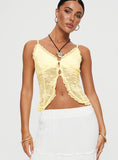 Juliana Top Light Yellow Lace