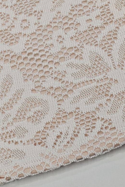 Charlotte Long Sleeve Bodycon Mini Dress Cream