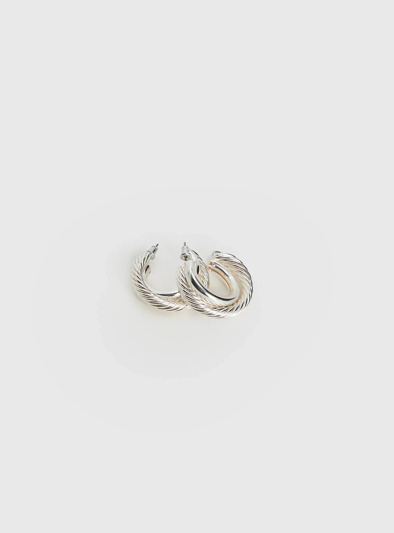 Aster Layered Hoops Silver