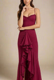 Noah Bodycon Wrap Midi Dress Red Wine