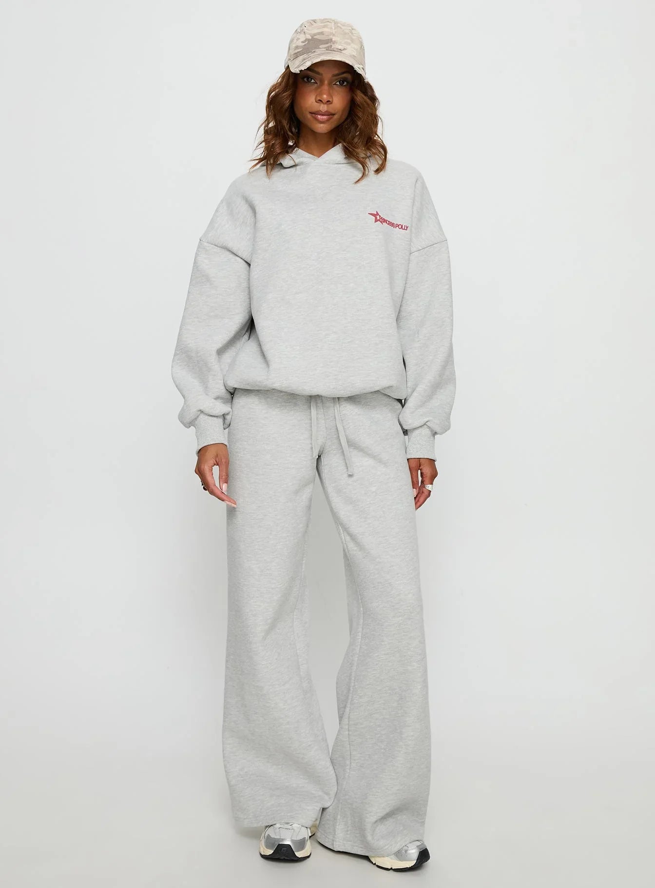 Princess Polly Stargirl Hoodie Grey Marle